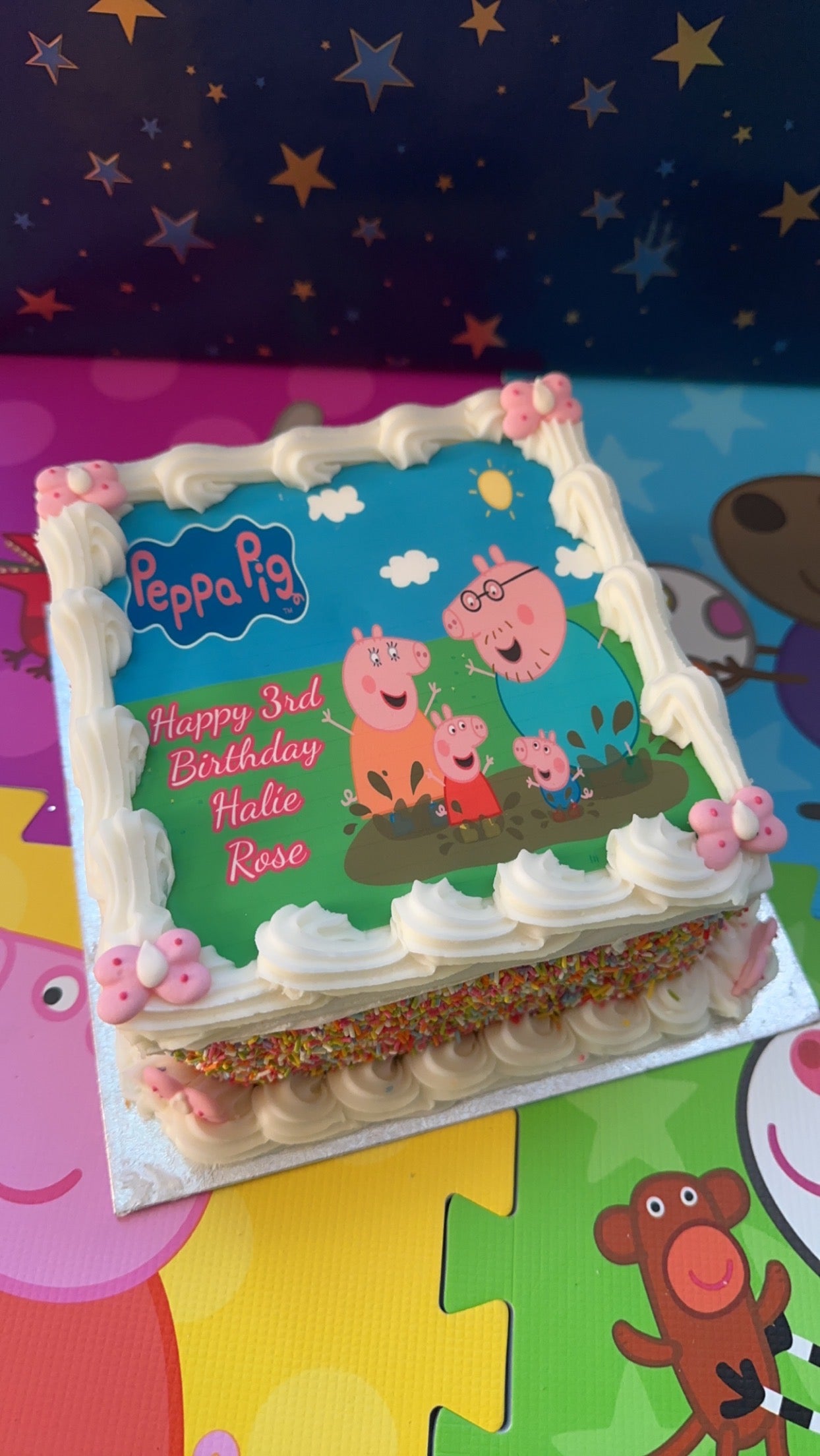 Square Birthday Cake