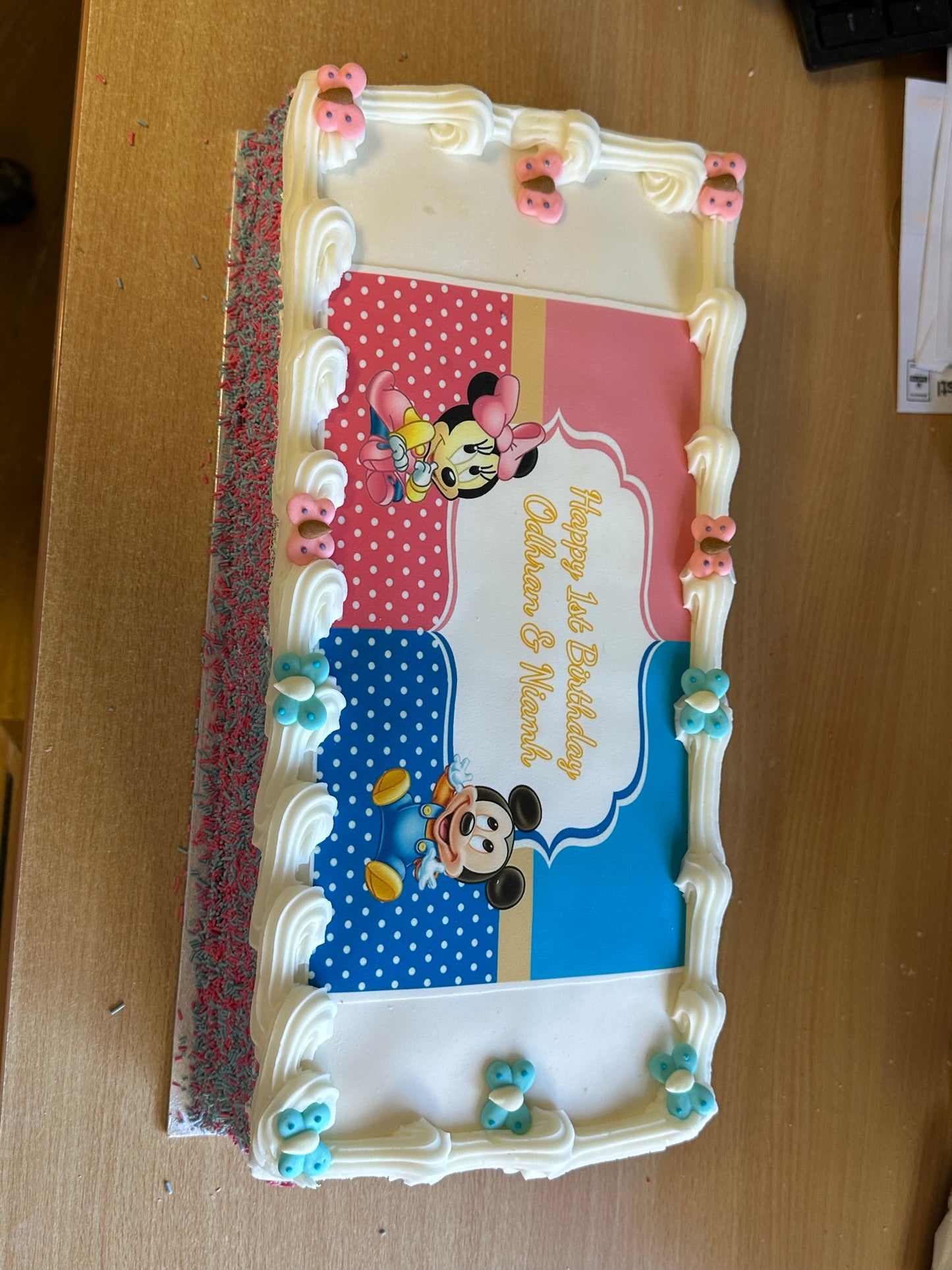1/4 Slab Birthday Cake