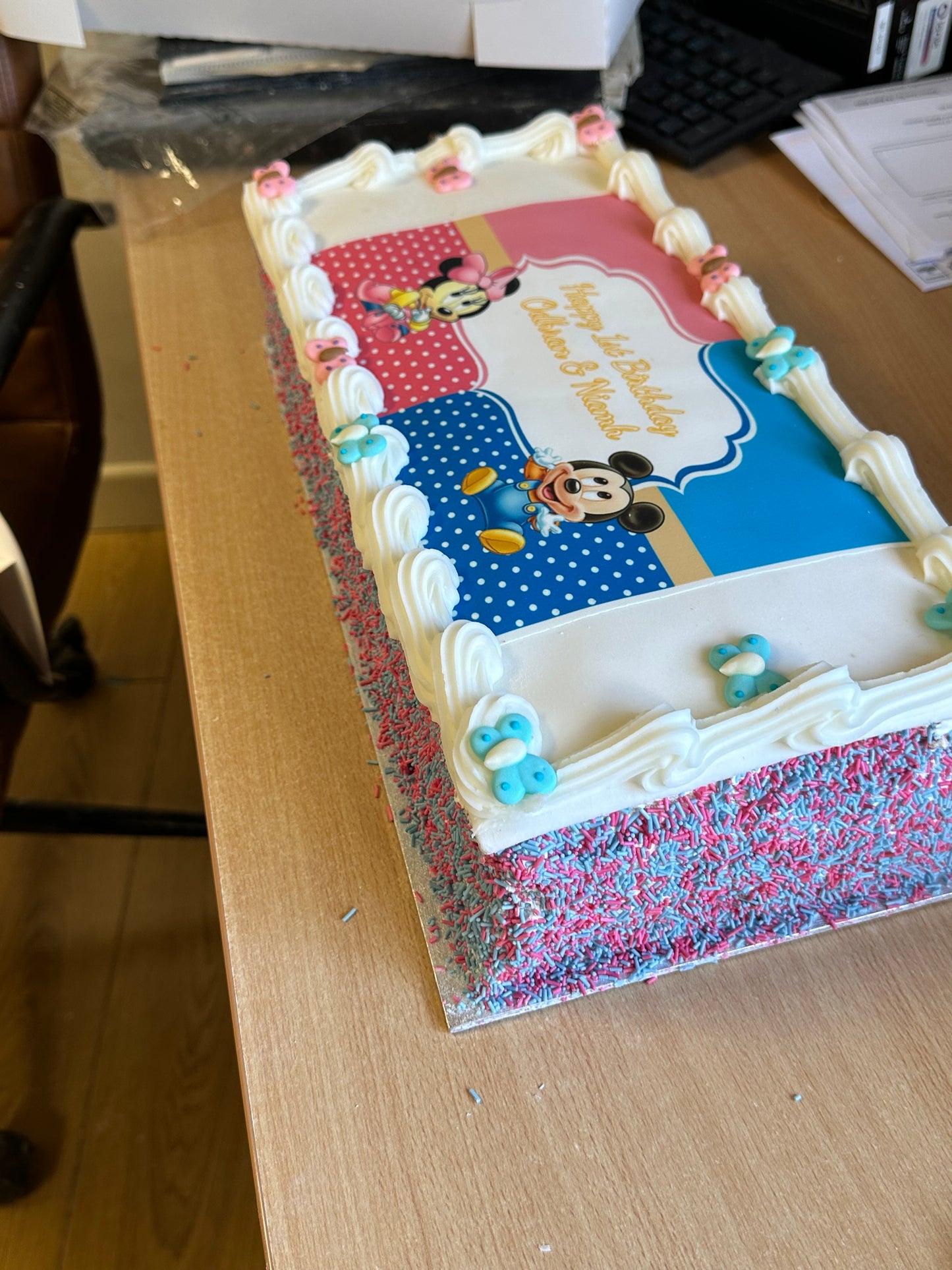 1/4 Slab Birthday Cake