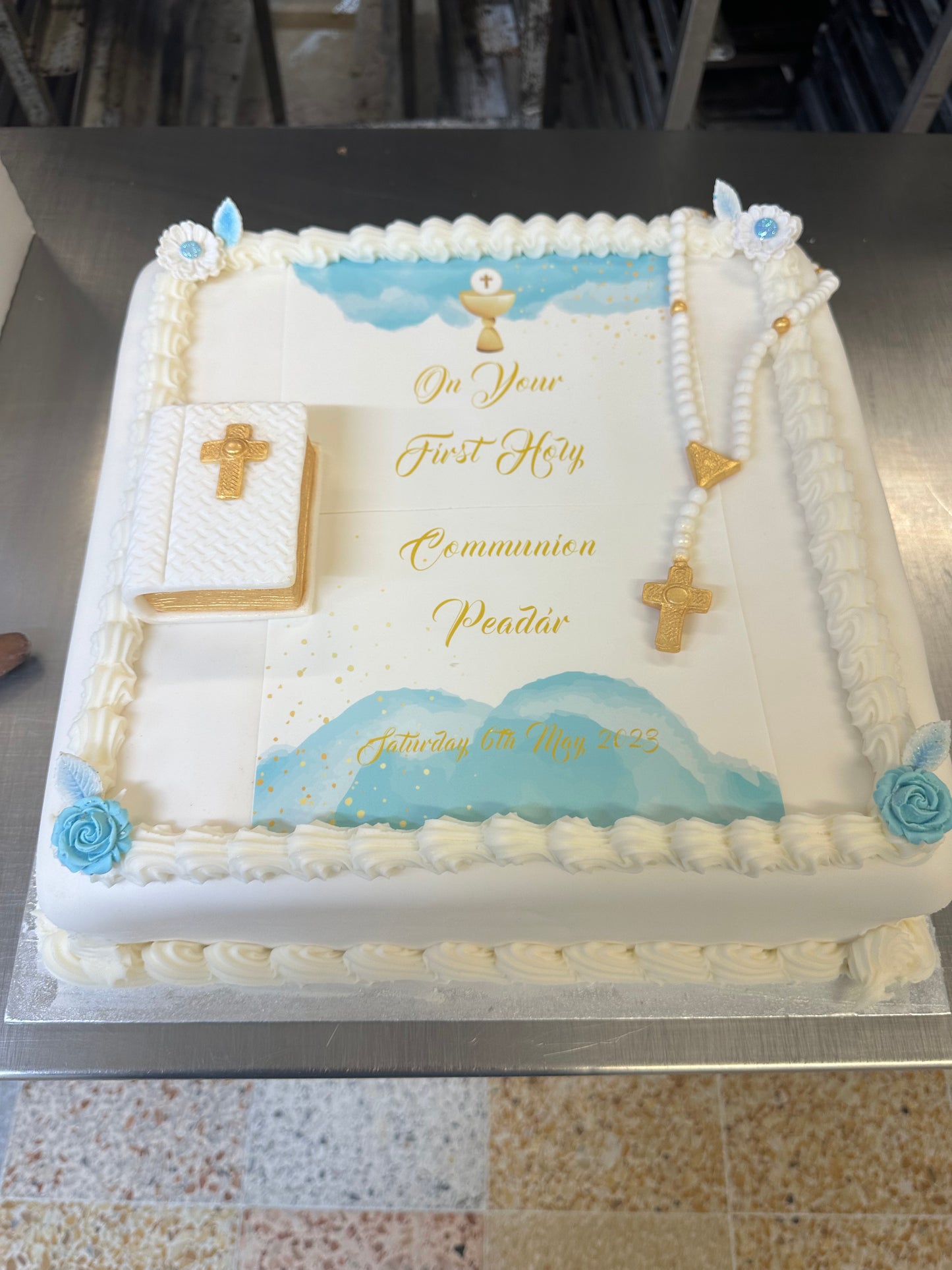 1/2 Slab Birthday Cake
