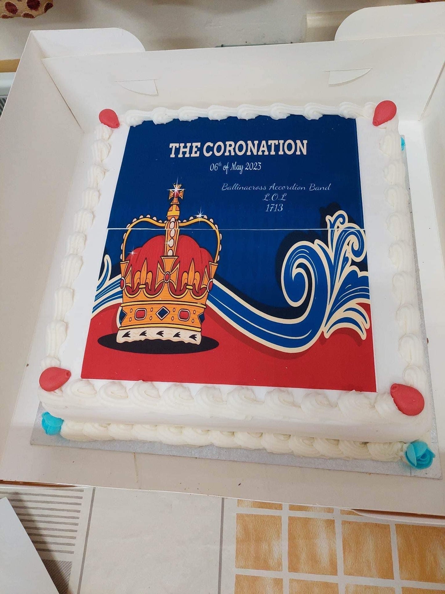 1/2 Slab Birthday Cake